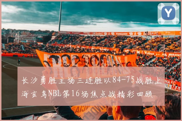 长沙勇胜主场三连胜以84-75战胜上海玄鸟NBL第16场焦点战精彩回顾